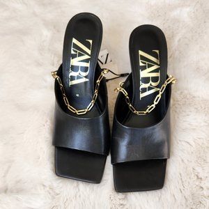 NWT Zara Heeled Sandals